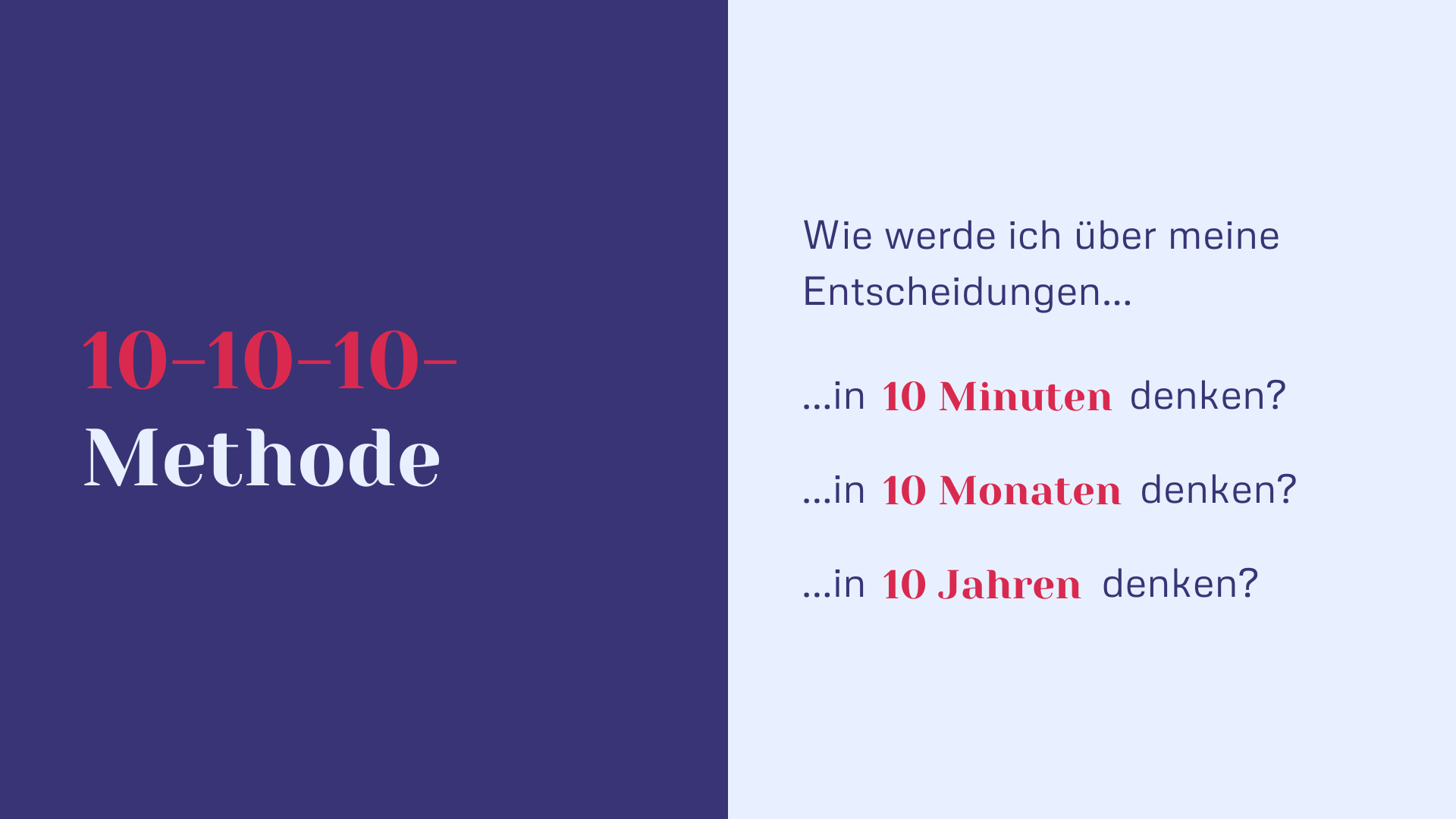 10-10-10-Methode