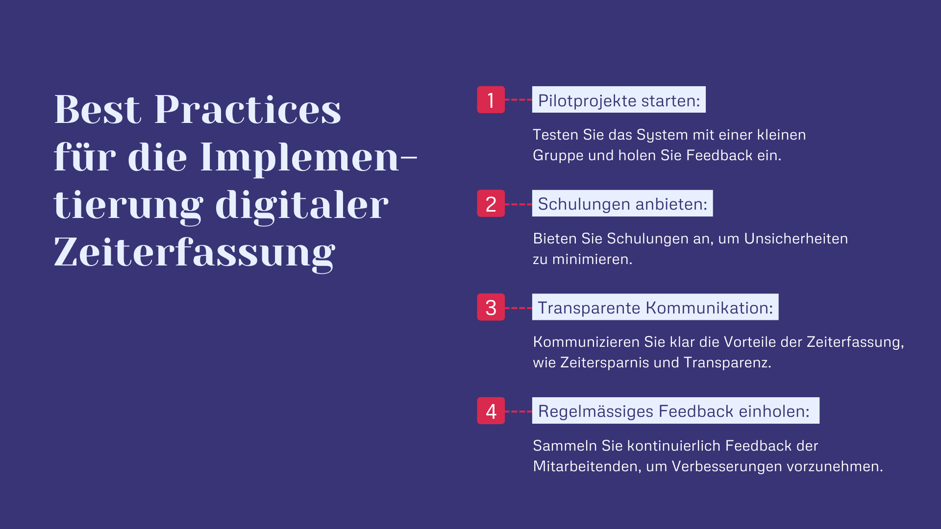 Best Practices für die Implementierung digitaler Zeiterfassung
