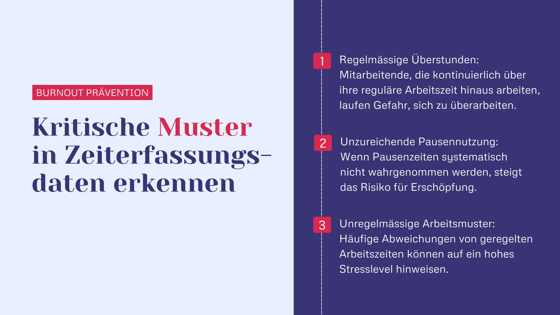 Kritische Muster in Zeiterfassungsdaten erkennen