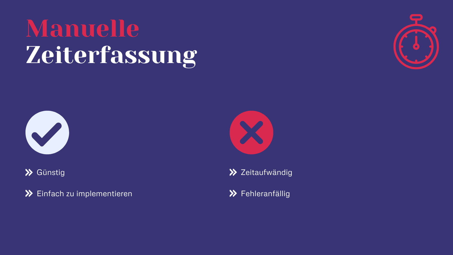 Manuelle Zeiterfassung