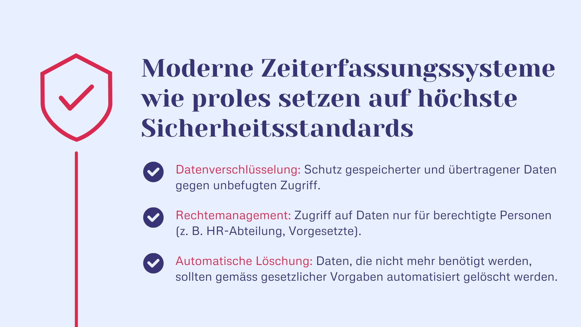 Moderne Zeiterfassungssysteme wie proles setzen auf höchste Sicherheitsstandards