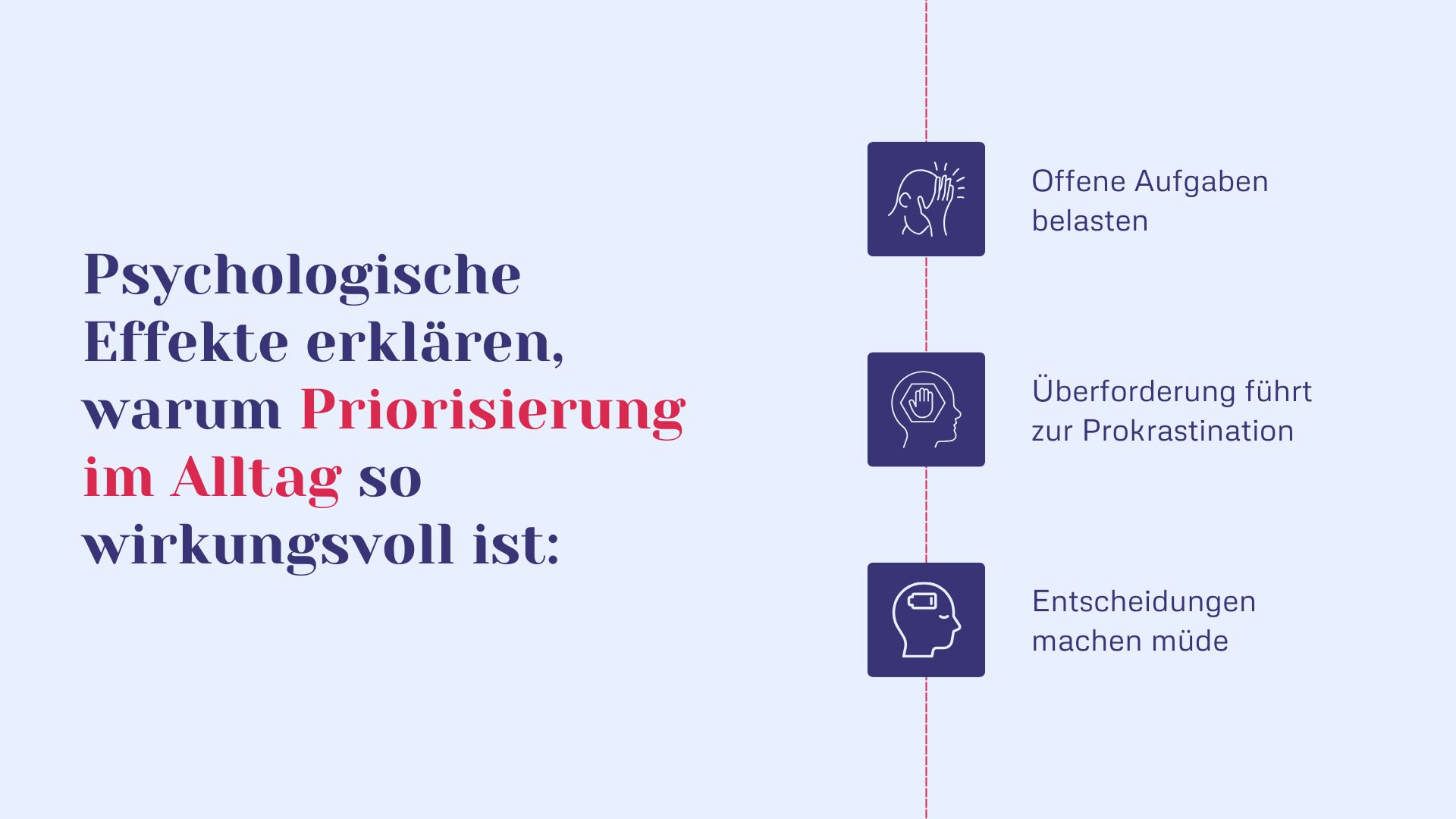 Psychologische Effekte erklären - warum Priorisierung im Alltag so wirkungsvoll ist