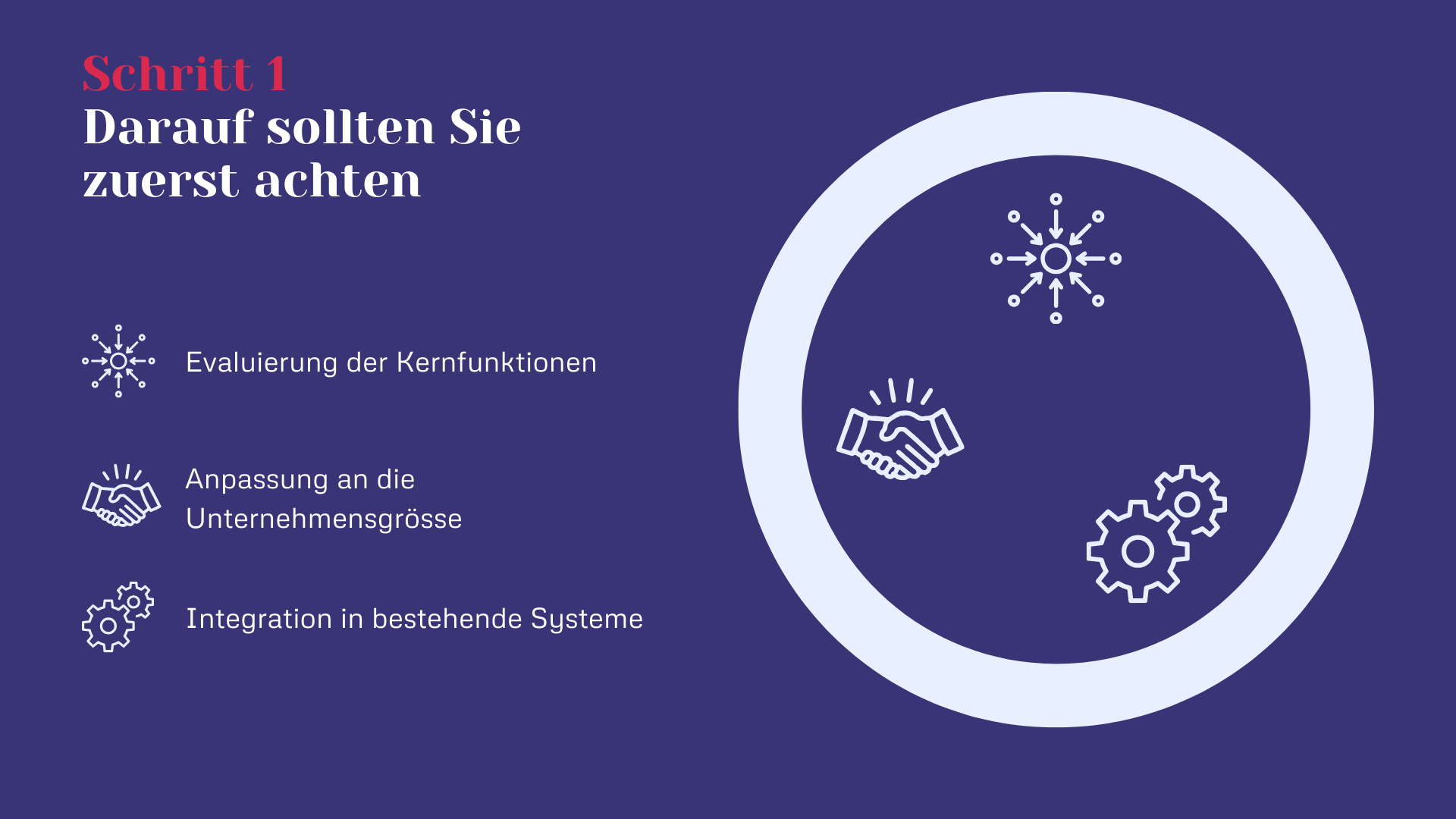 Schritt 1 - Darauf sollten Sie zuerst achten