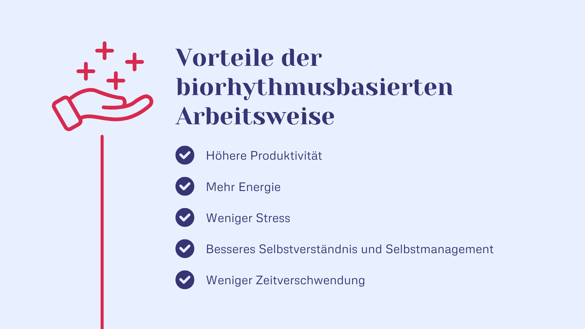 Vorteile der biorhythmusbasierten Arbeitsweise