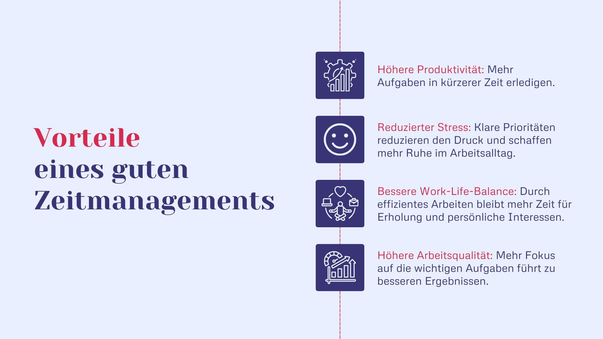 Vorteile eines guten Zeitmanagements