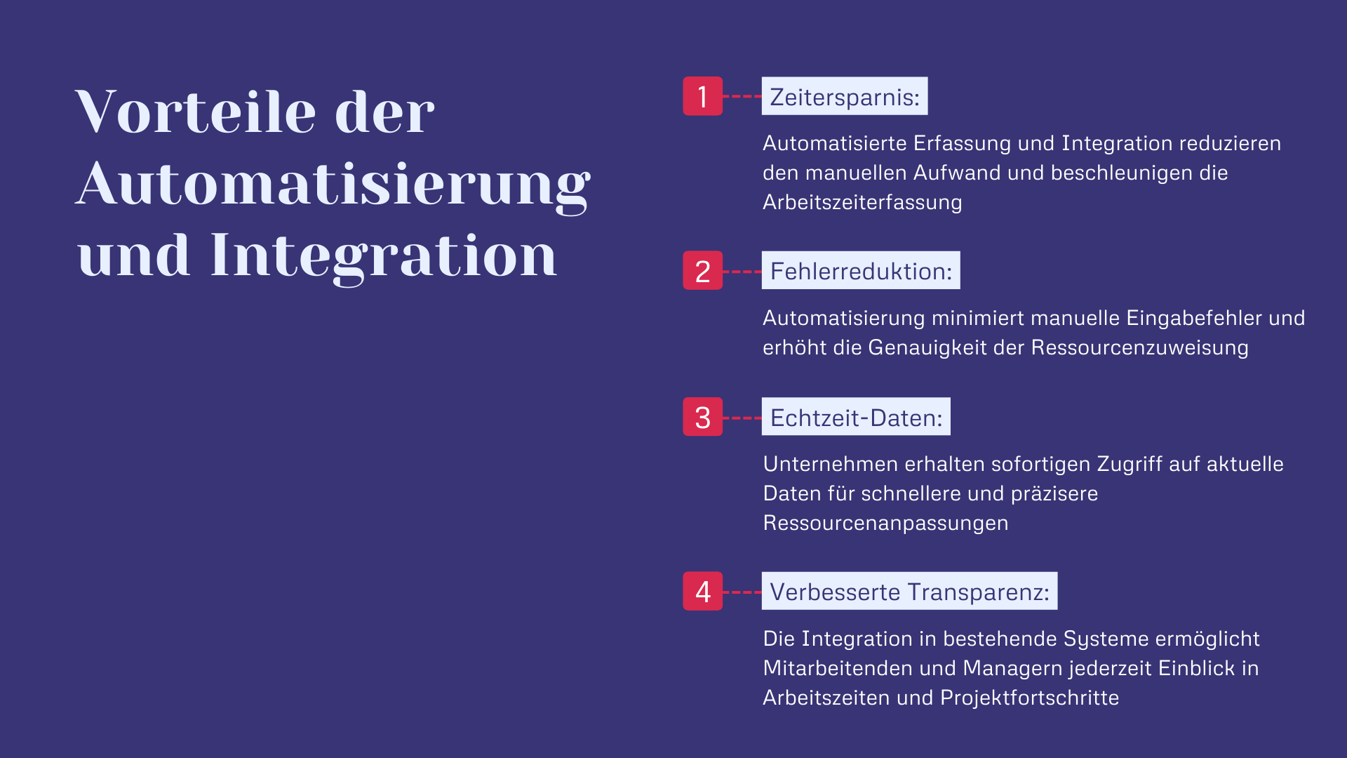 Zeiterfassung - Vorteile der Automatisierung und Integration