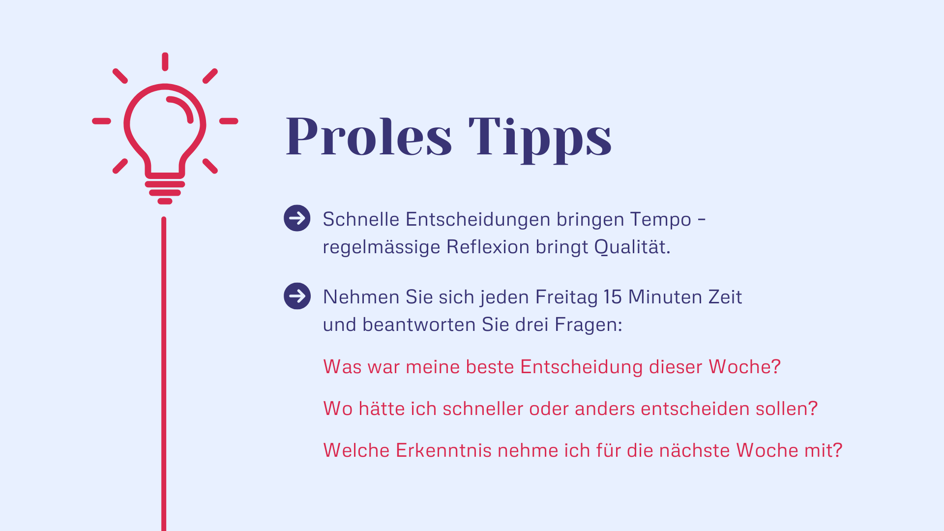 Zeitmanagement im Griff - proles Tipps