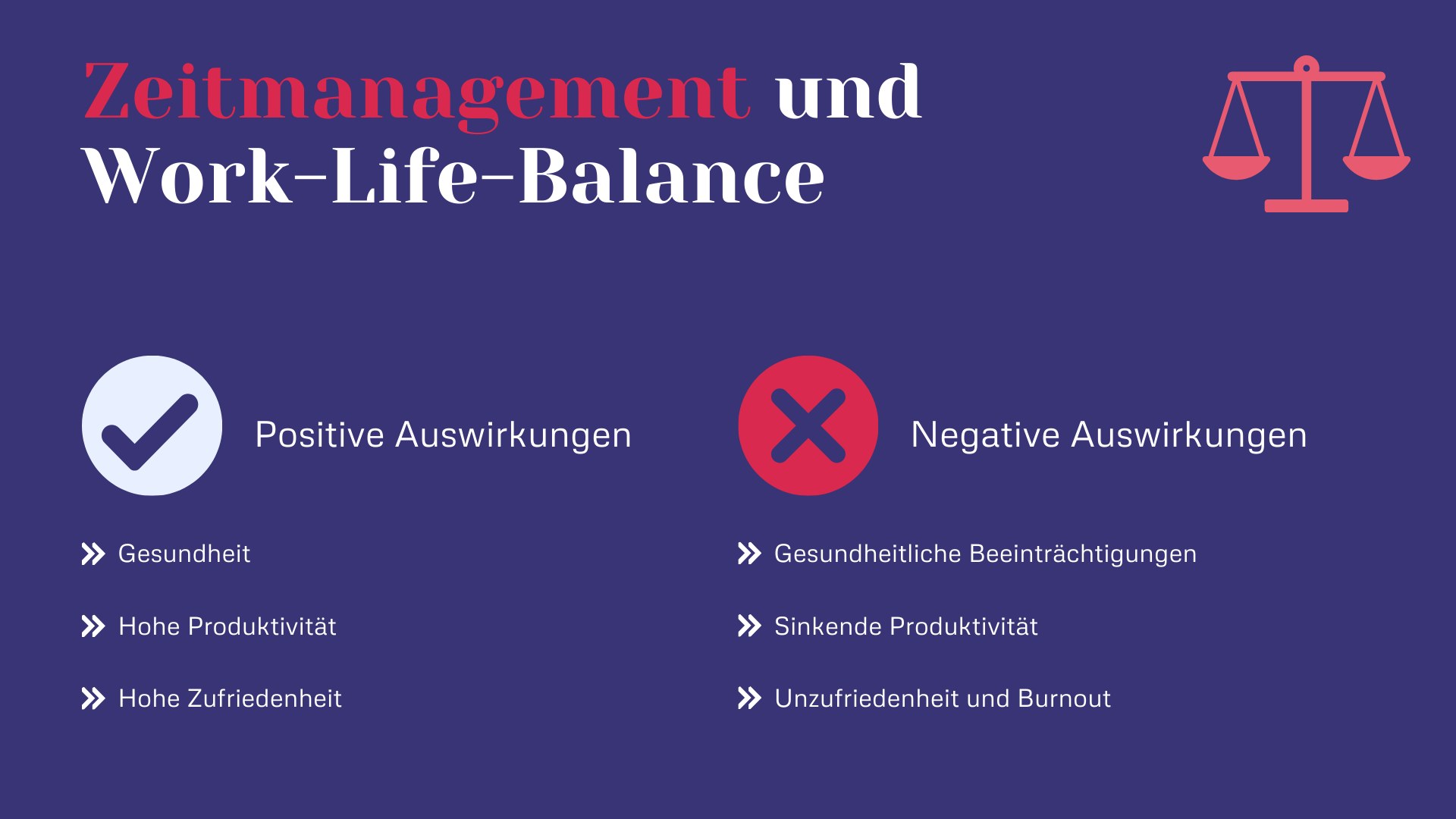 Zeitmanagement und Work-Life-Balance