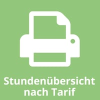 Stundenübersicht nach Tarif Stundenübersicht nach Tarif