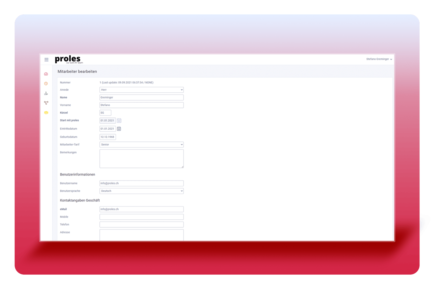 Zentrale Mitarbeiterinformationen