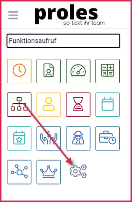 proles - Zeiterfassung aufrufen - Via Favoriten