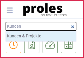 proles - Kunden & Projekte - Aufruf via Funktionsaufruf