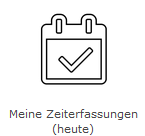 Grafik-Widget - Beispiel "Meine Zeiterfassungen" Grafik-Widget - Beispiel "Meine Zeiterfassungen"