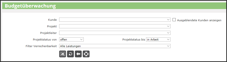 proles - Budgetüberwachung - Listenabruf
