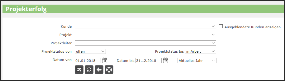 proles - Projekterfolg - Listenabruf