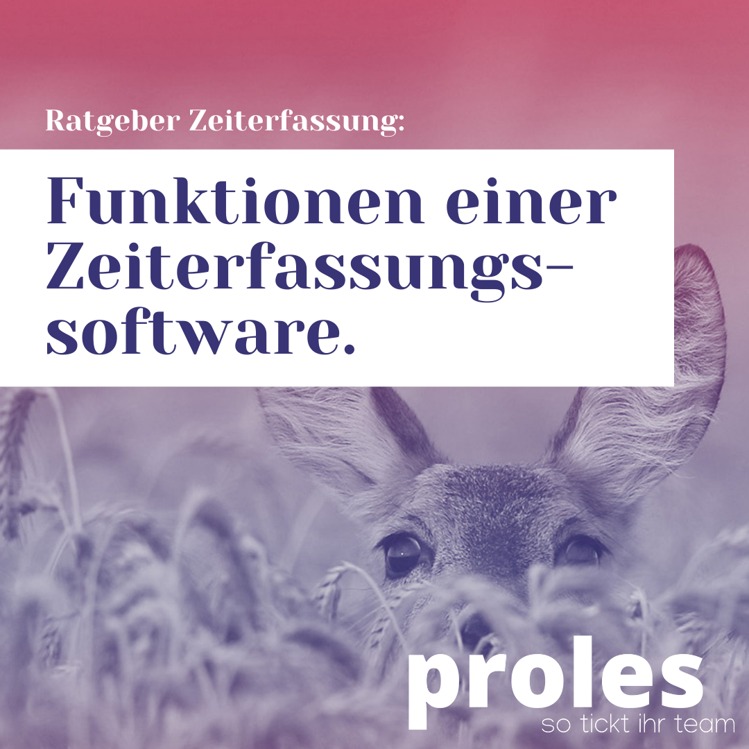 Funktionen einer Zeiterfassungssoftware