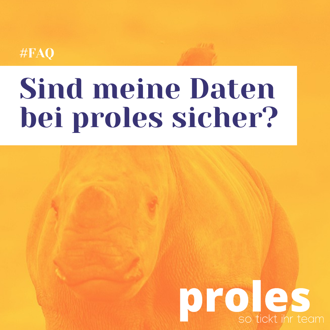 Sind meine Daten bei proles sicher?