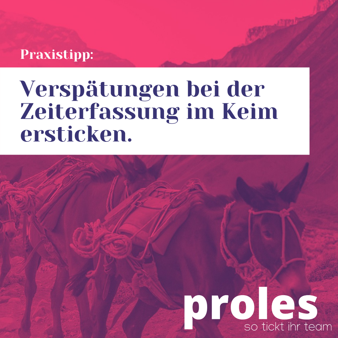 Verspätungen bei der Zeiterfassung im Keim ersticken