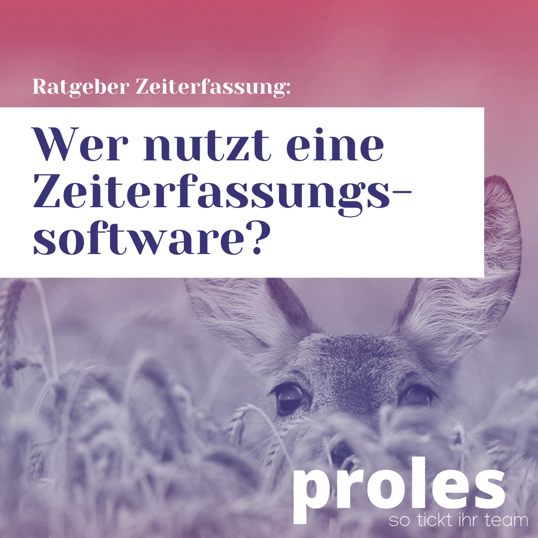 Wer nutzt eine Zeiterfassungssoftware?