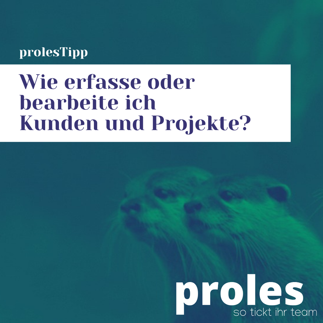 Wie erfasse oder bearbeite ich Kunden und Projekte?
