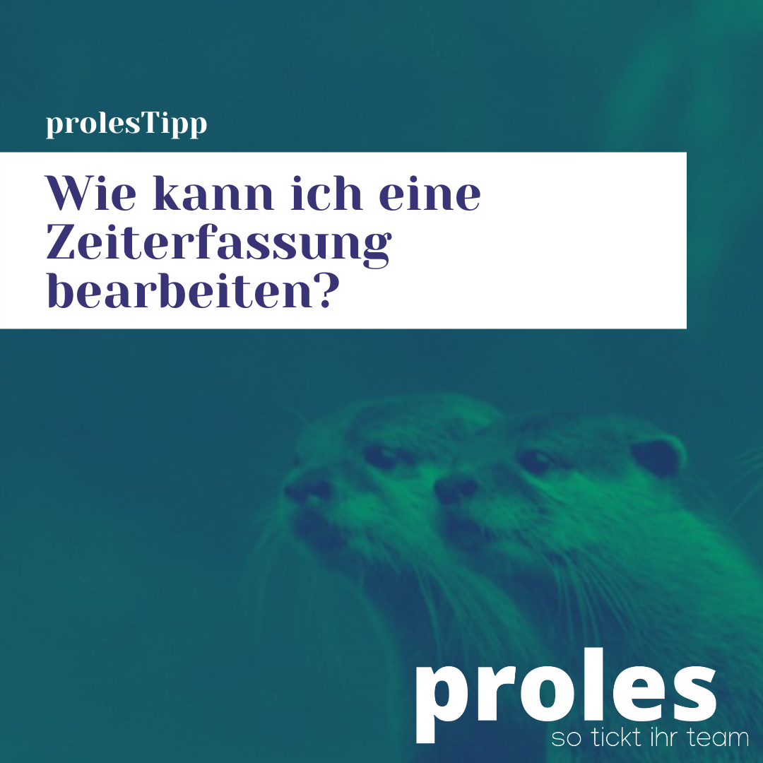Wie kann ich eine Zeiterfassung bearbeiten?