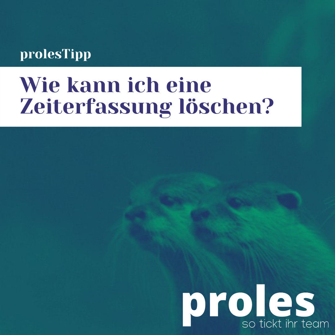 Wie kann ich eine Zeiterfassung löschen?