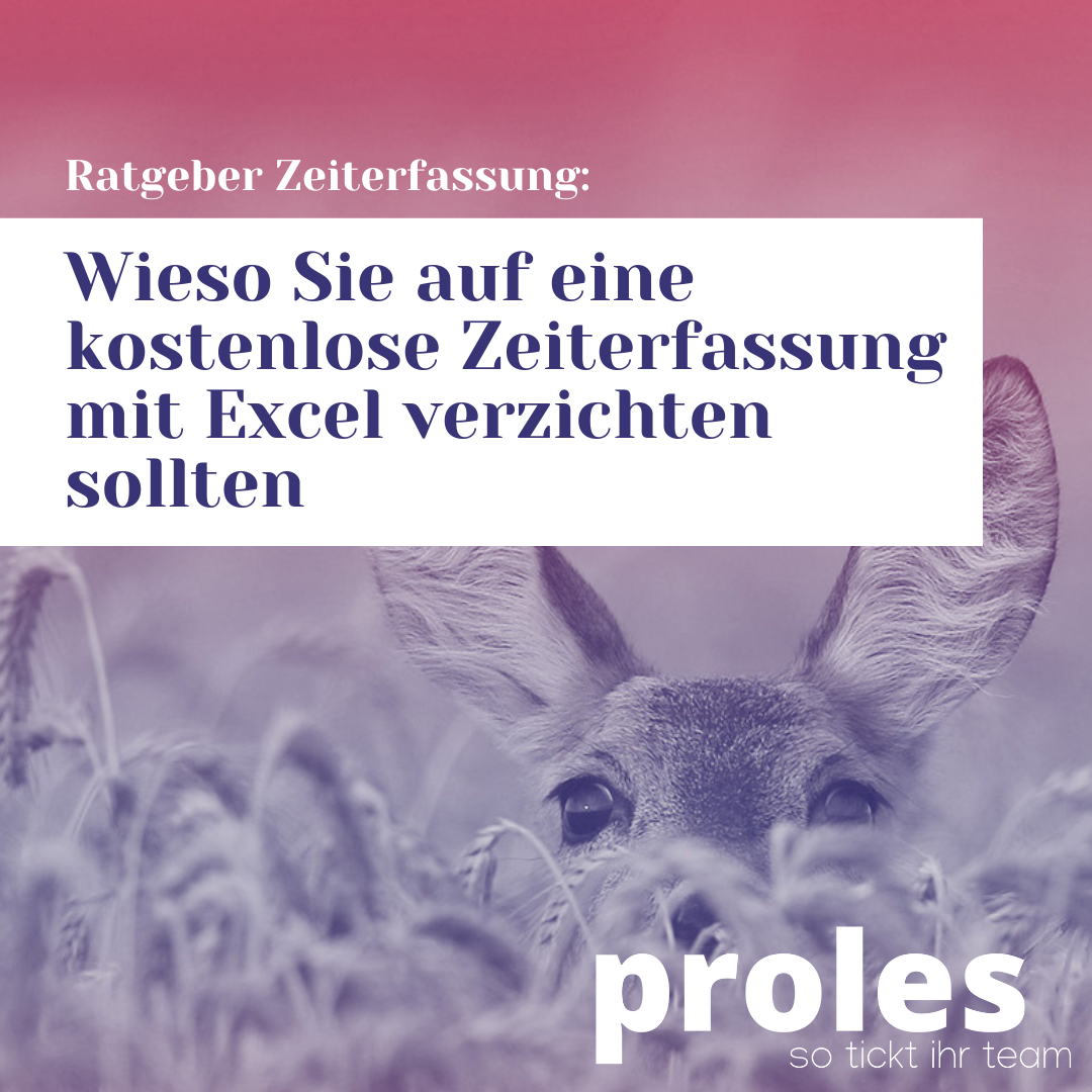 Wieso Sie auf eine kostenlose Zeiterfassung mit Excel verzichten sollten