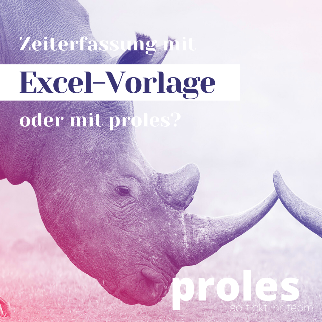 Zeiterfassung mit Excel-Vorlage oder mit proles?